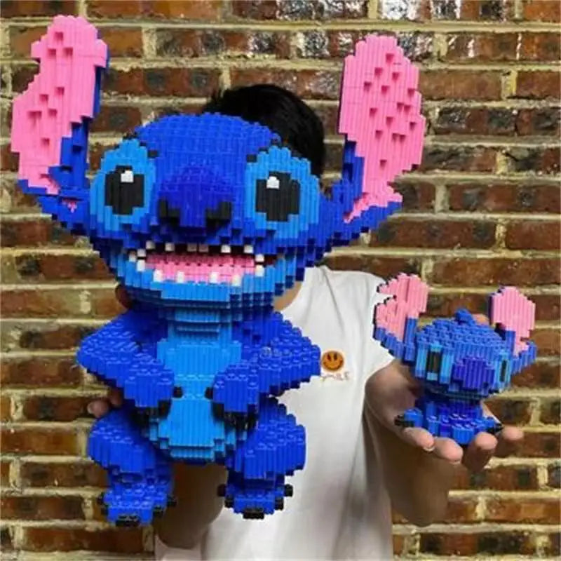 Herocross Disney Építő Kocka Stitch Giant Stitzer - Lego Kompatibilis Puzzle És Asztali Dekoráció
