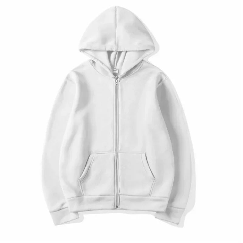 Férfi Meleg Fleece Zip Hoodie