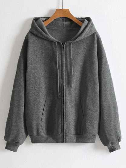 Férfi Meleg Fleece Zip Hoodie
