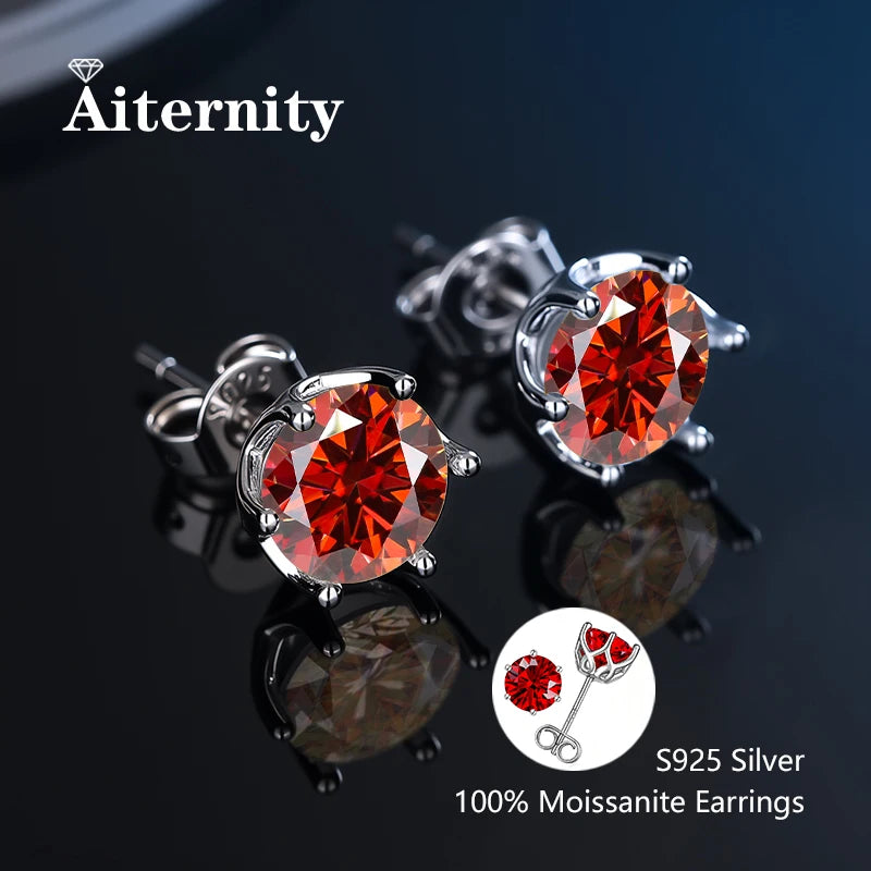 Moissanite Fülbevaló 925 Nőknek