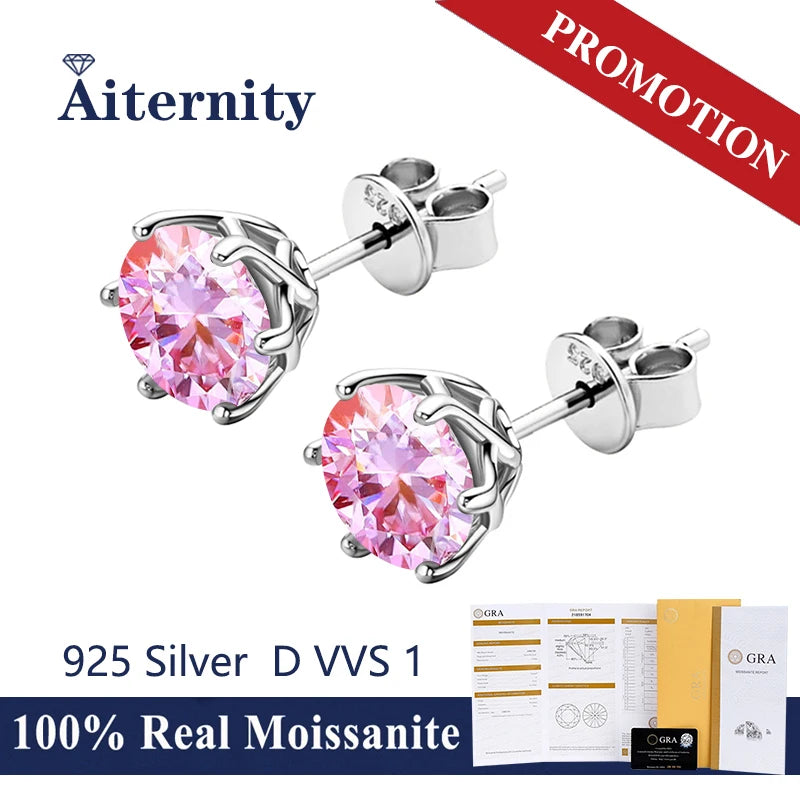 AITERNITY Moissanite Fülbevaló
