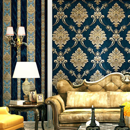 DZQCN Damask 3D Tapéta Vízálló