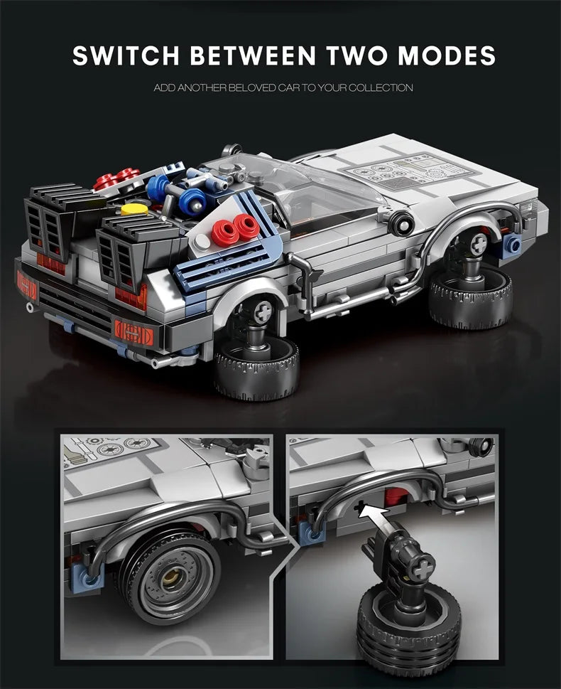 M MENBIS 1 24 Classic Movie Racing Car Építő Kocka Készlet Lego Kompatibilis MOC Modell Gyerekeknek