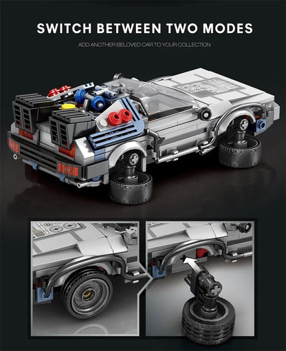 M MENBIS 1 24 Classic Movie Racing Car Építő Kocka Készlet Lego Kompatibilis MOC Modell Gyerekeknek
