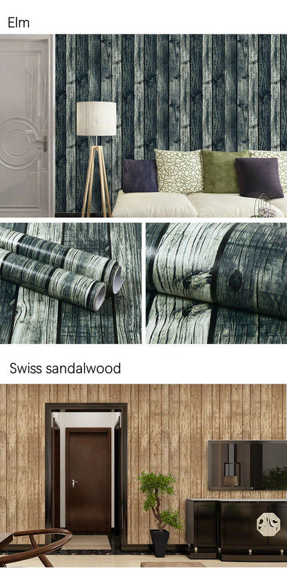 Wood Pattern Self-Adhesive Wall Film