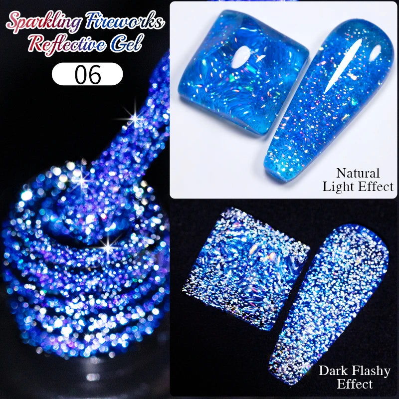 Puente Cat Eye Gel Fényes Kék