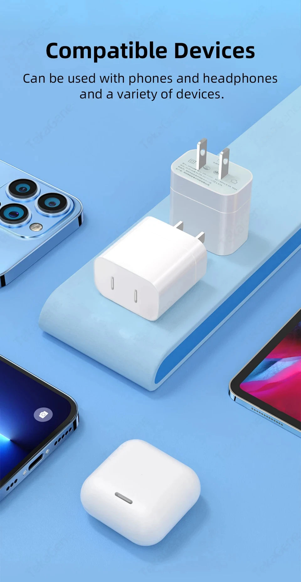 PD 20W USB C Gyors Töltőkábel
