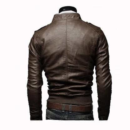 Férfi PU Kabát LivaGirl Zipper