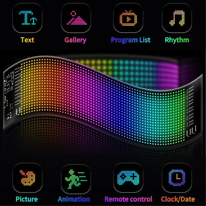 RGB LED Mátrix Panel BT Autó