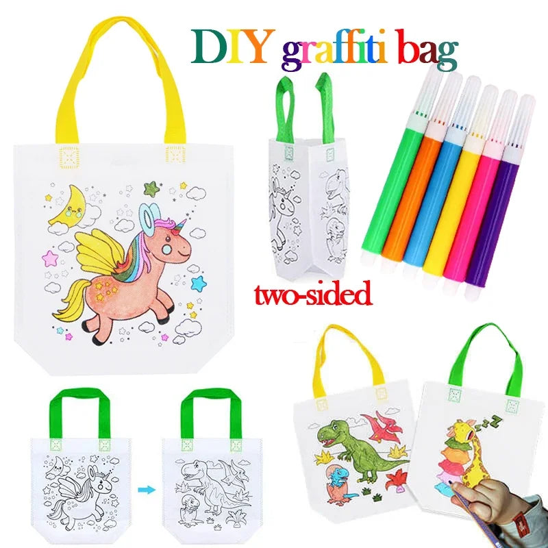 DIY Graffiti Táska Gyerekeknek