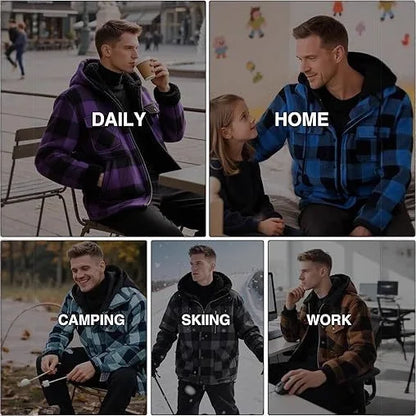 Meleg Bélelt Kockás Ing