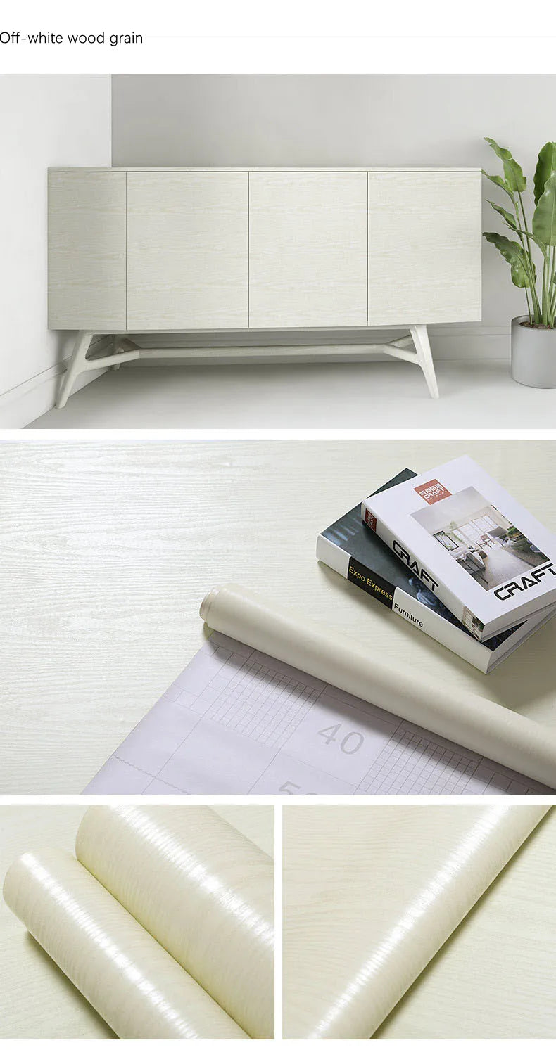 Wood Pattern Self-Adhesive Wall Film