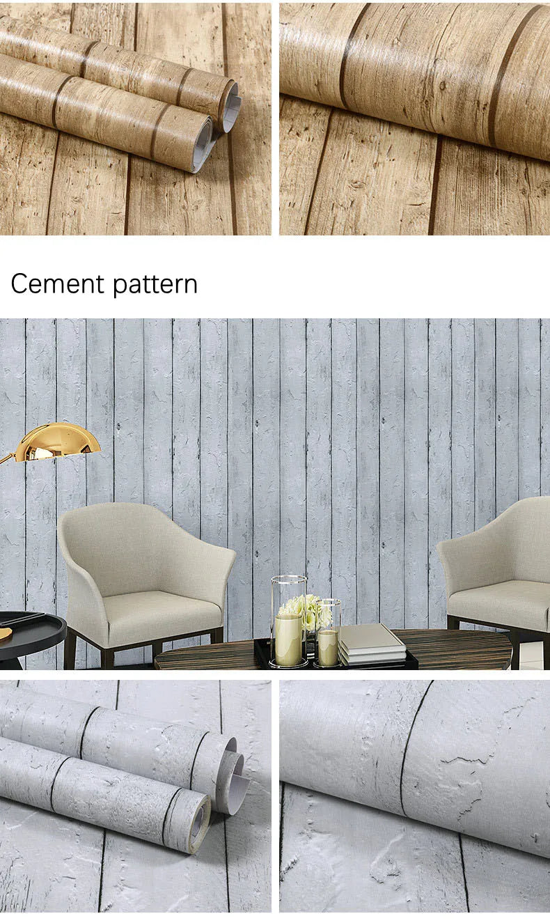 Wood Pattern Self-Adhesive Wall Film