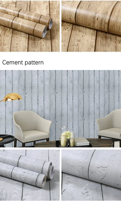 Wood Pattern Self-Adhesive Wall Film