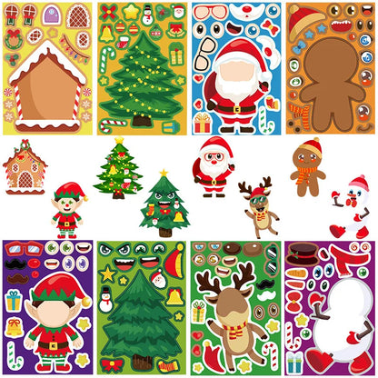 Karácsonyi Puzzle Matricák Diy