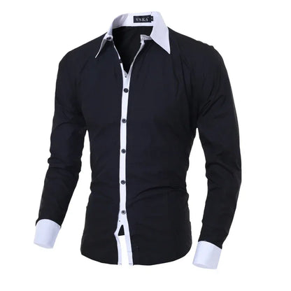 Férfi Ing Slim Fit Csíkos Liva