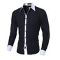 Férfi Ing Slim Fit Csíkos Liva