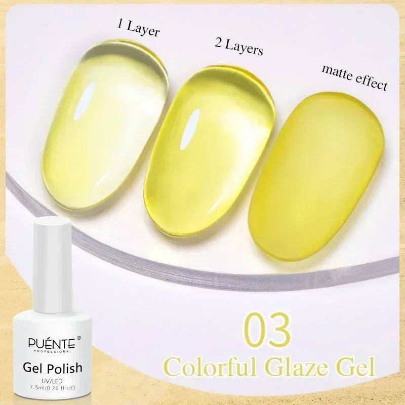 Puente Cat Eye Gel Fényes Kék