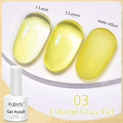 Puente Cat Eye Gel Fényes Kék