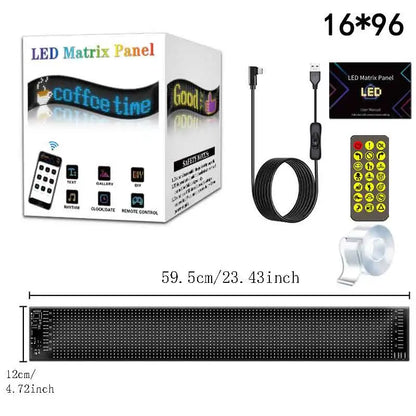 RGB LED Mátrix Panel BT Autó