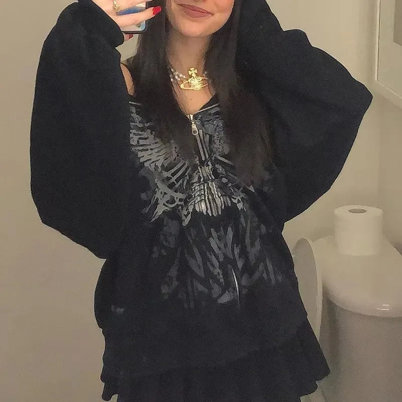 Liva Girl Y2K Gothic Hoodie