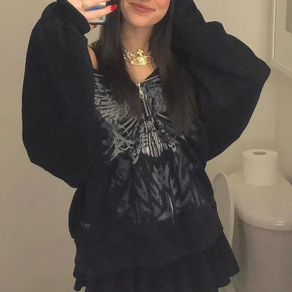 Liva Girl Y2K Gothic Hoodie
