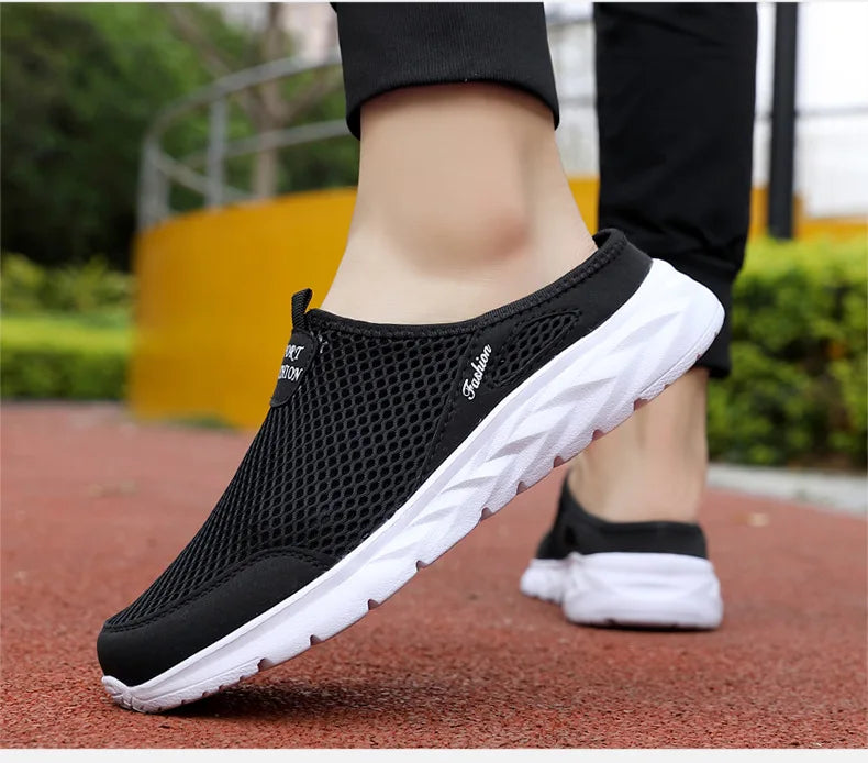 Férfi Nyári Papucs - Lélegző Hálós Slip-On Félcipő