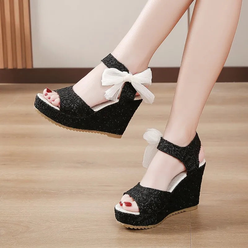 RZSMTYA Damen-Sandalen hoch