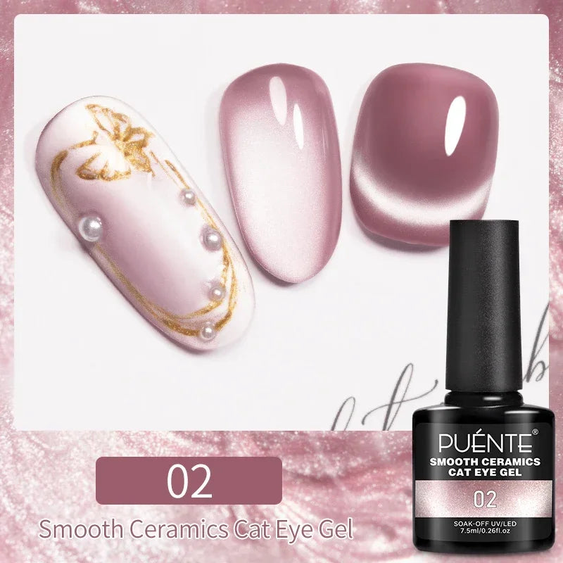 Puente Cat Eye Gel Fényes Kék
