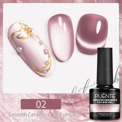Puente Cat Eye Gel Fényes Kék
