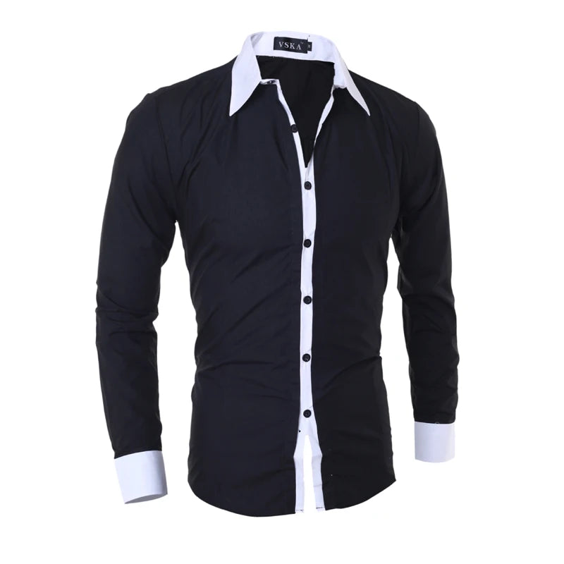 Férfi Ing Slim Fit Csíkos Liva