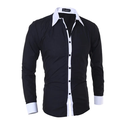 Férfi Ing Slim Fit Csíkos Liva