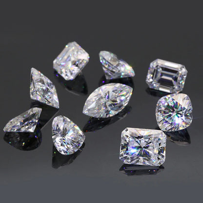 Moissanite 1.0ct Asscher GRA