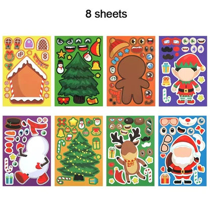 Karácsonyi Puzzle Matricák Diy