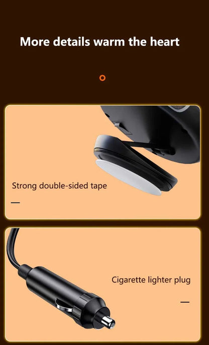 Xiaomi 12V/24V Autós Fűtő-Hűtő 2in1 - 360° Forgás, Gyors Melegítés, Összecsukható