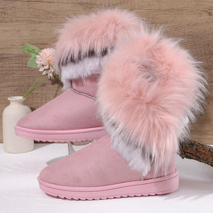 Bequeme Stiefel mit Flockobermaterial