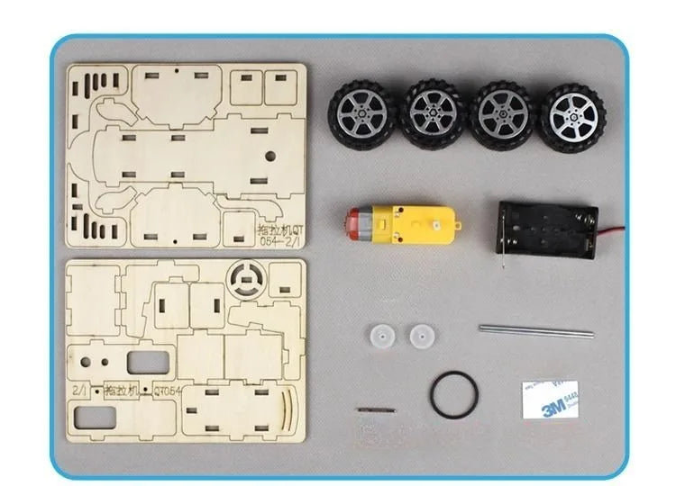 Traktor Modell 3D Fa Kirakó