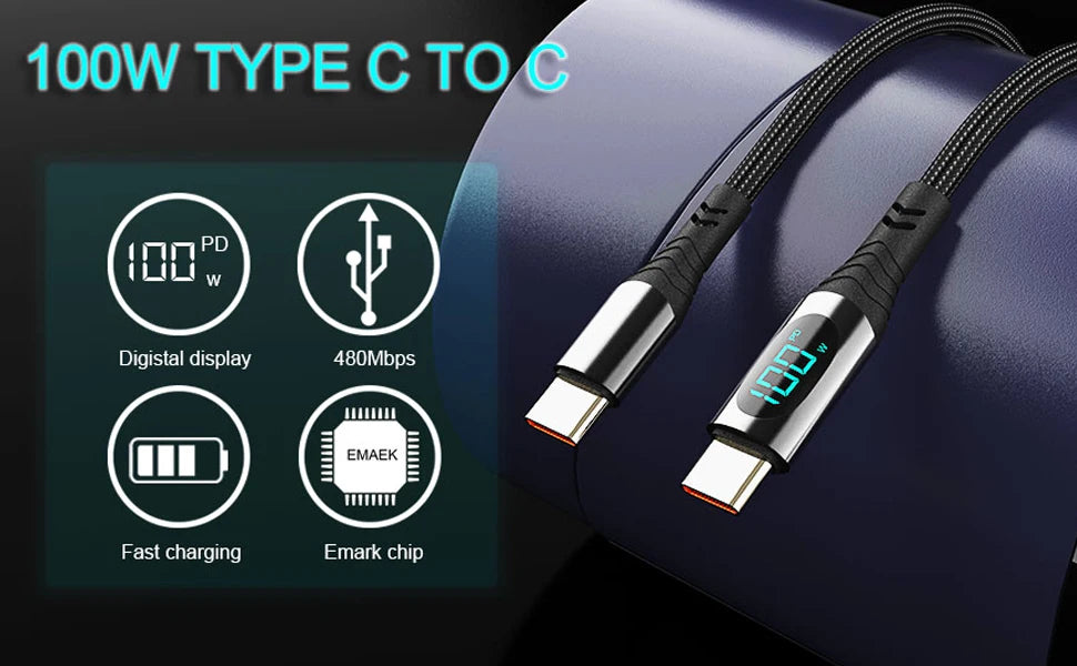 Lieve 100W USB C Cable