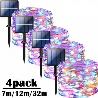 Napelemes LED Füzér 8 Mód