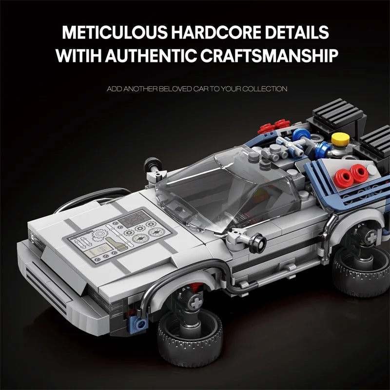 M MENBIS 1 24 Classic Movie Racing Car Építő Kocka Készlet Lego Kompatibilis MOC Modell Gyerekeknek