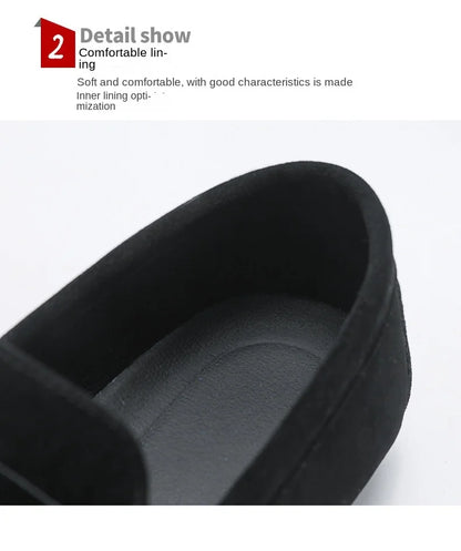 Férfi Casual Loafer - Bojtos Bőr Mokaszin Puha Talppal