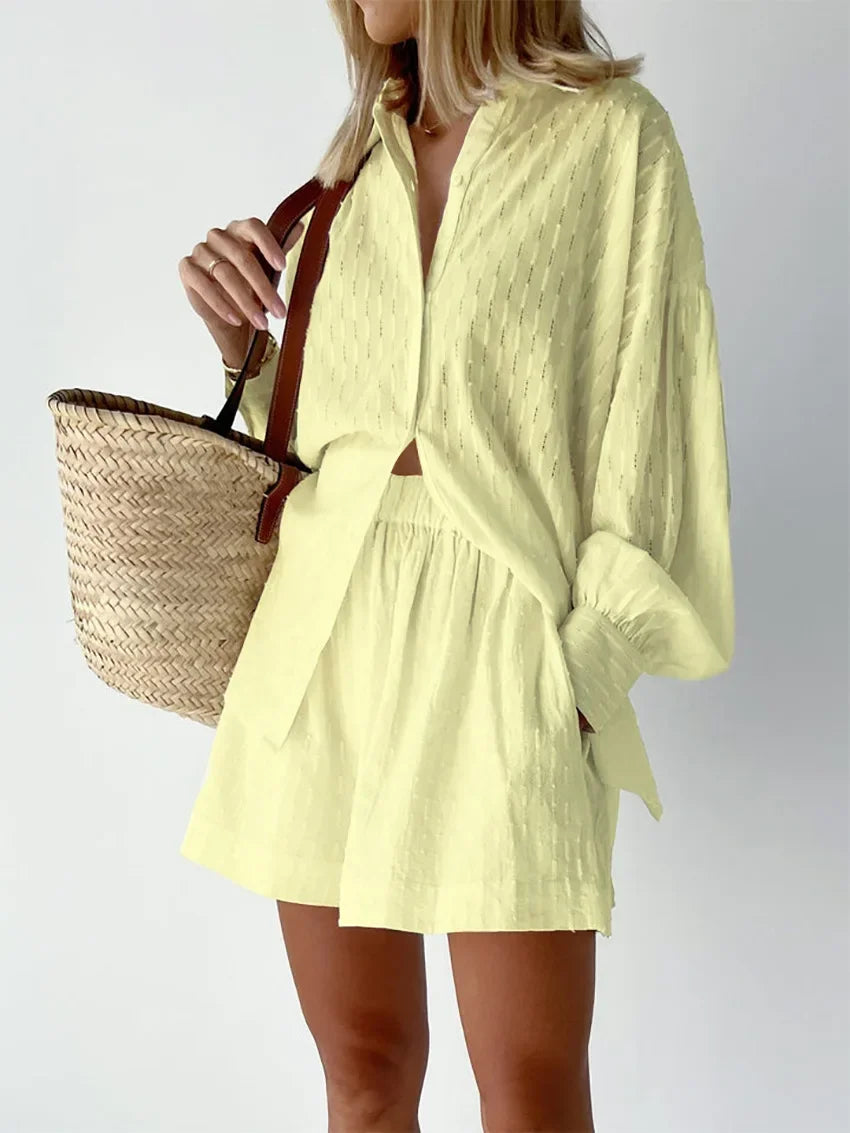 Női Suit Set Jacquard Ing