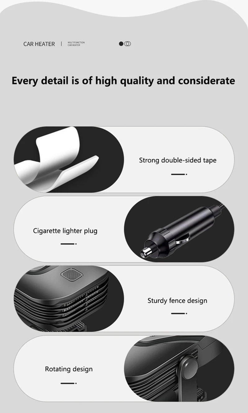 Xiaomi 12V Autófűtő Defroster