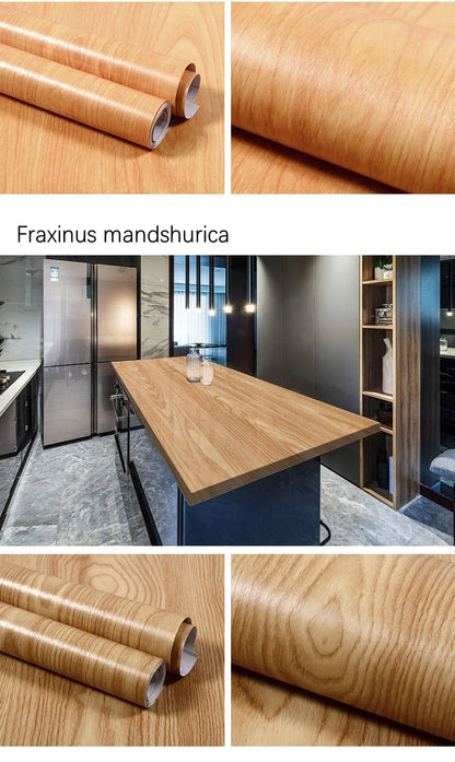 Wood Pattern Self-Adhesive Wall Film