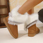 Bequeme Stiefel mit Flockobermaterial