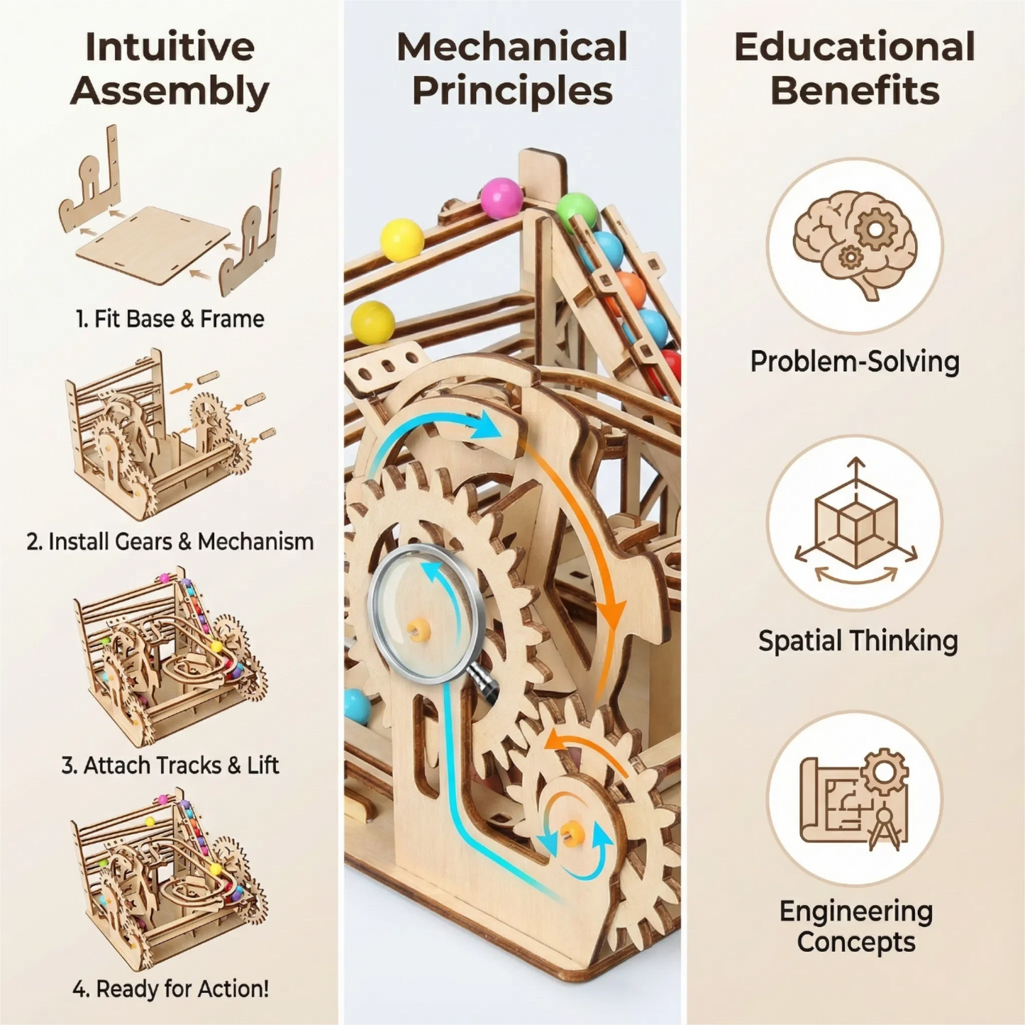 Wooden Ball Puzzle 3D Educational