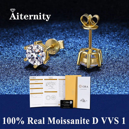 AITERNITY Moissanite Fülbevaló