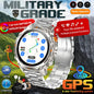 MilTech Katonai Szintű Úszó Okosóra - Beépített GPS Kompassz 30m Vízálló 1,46 Hüvelykes AMOLED
