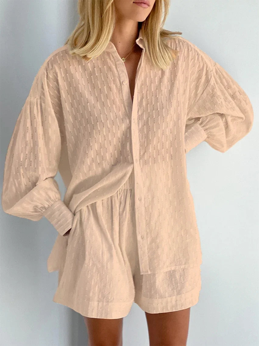 Női Suit Set Jacquard Ing