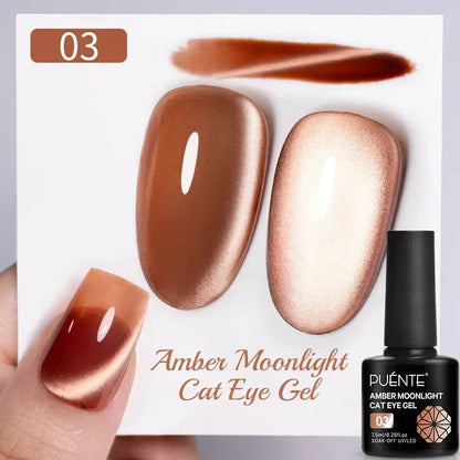 Puente Cat Eye Gel Fényes Kék